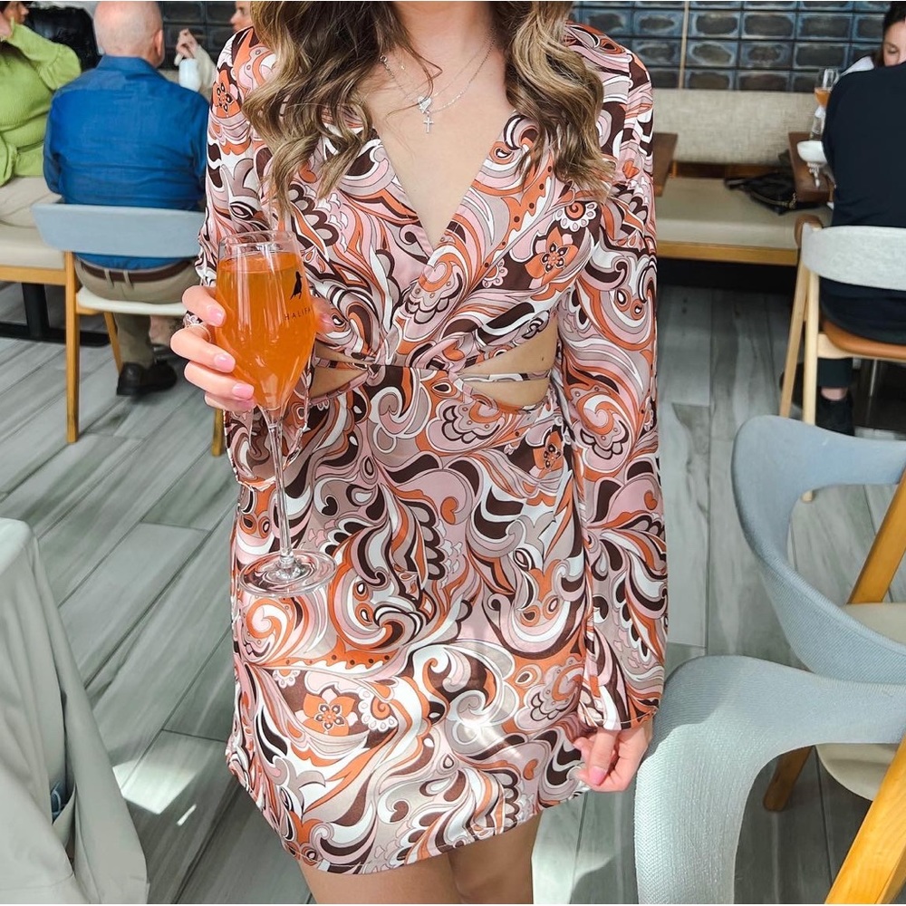 Pink retro dress